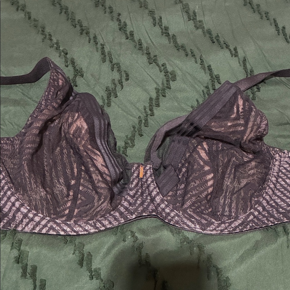 Freya Black Sheer Underwire Bra - Picture 2 of 7